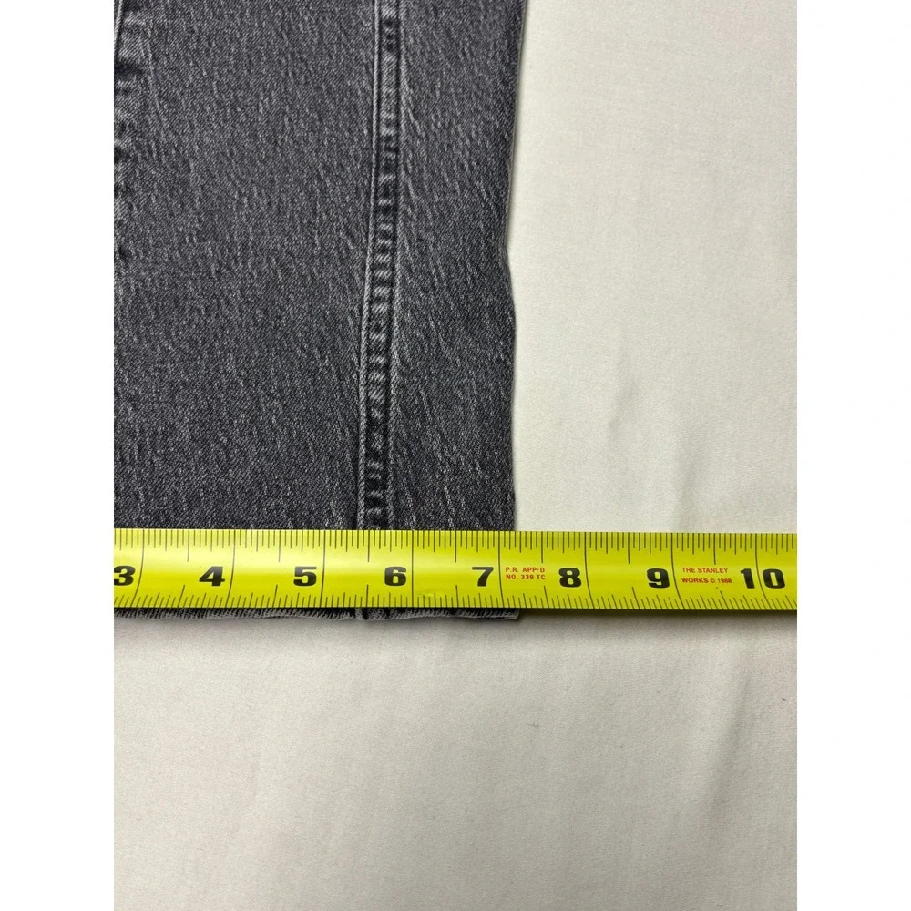 Madewell The Perfect Vintage Straight Jean Faded Black Seam Denim Womens 24X29 - Picture 14 of 14